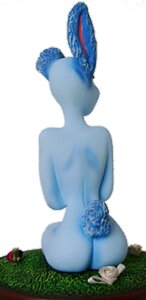 Version bleue, de dos
