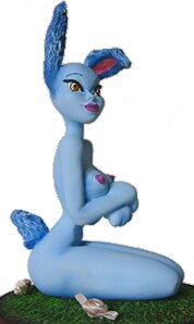 Version bleue, de c&ocirc;t&eacute;