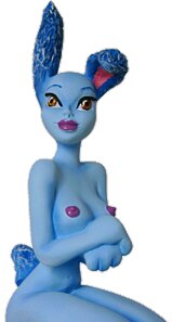 Version bleue, de face